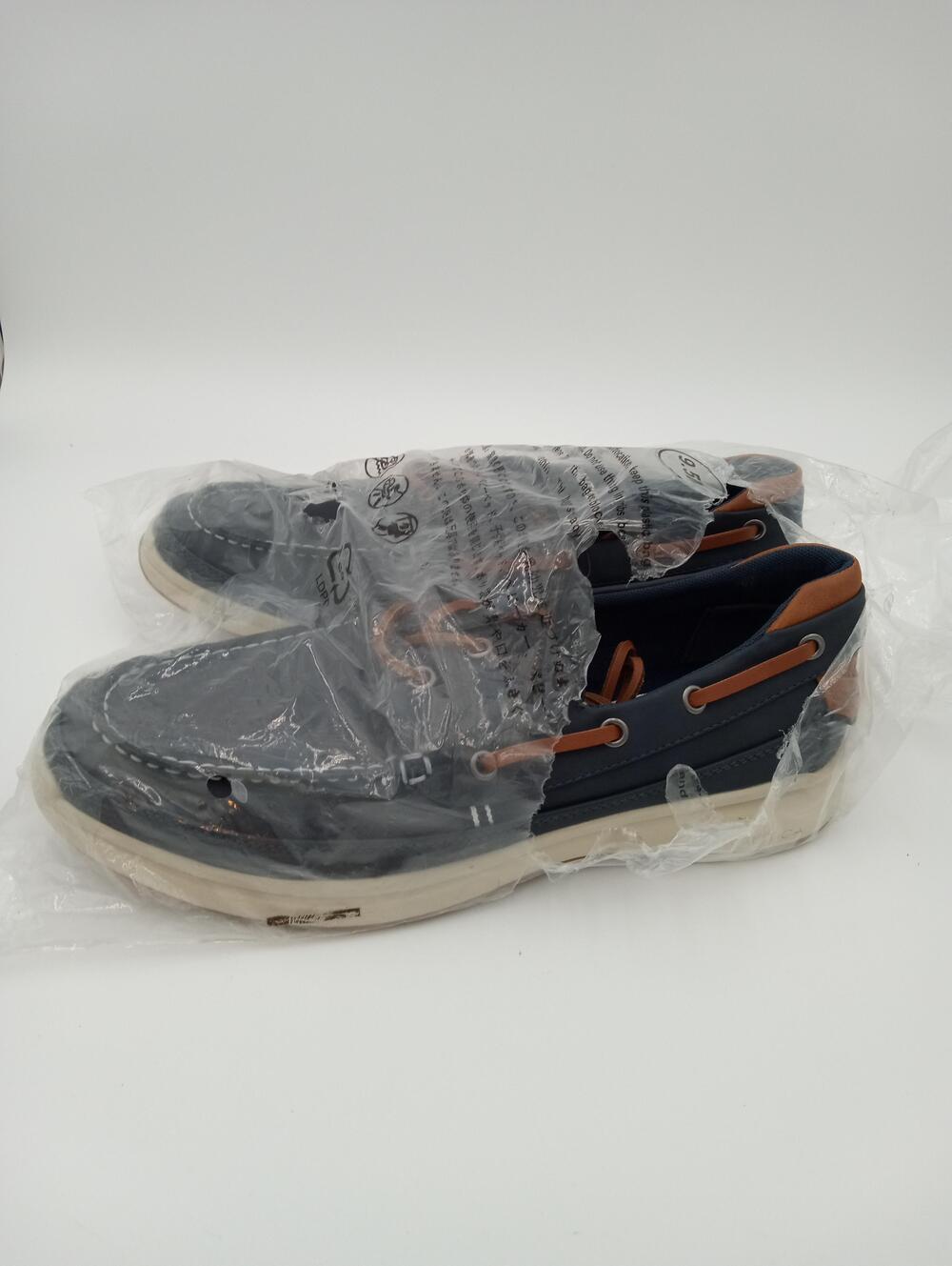 Nautica Zapato Boat Shoes Mens Denim Blue Cushion Relief Casual QM0932 Size 9.5